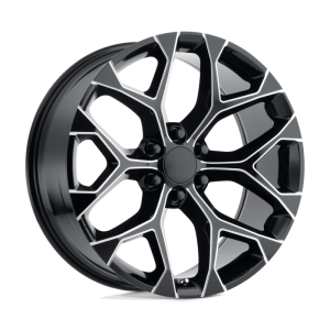 26″ PERFORMANCE REPLICAS WHEELS PR176 GLOSS BLACK MILLED RIMS