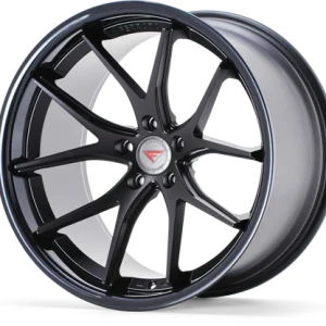 20″ FERRADA WHEELS FR2 MATTE BLACK GLOSS BLACK LIP FINISH RIMS