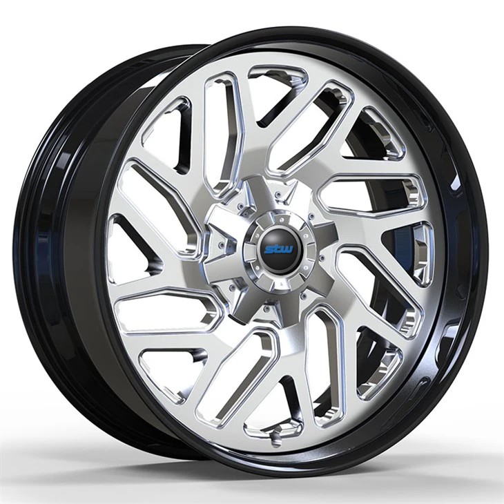 22x9.5 Gloss Black Custom 2-PC 4x4 Rim 6x135 For Lincoln Navigator IV