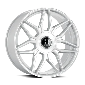 22″ DOLCE LUXURY WHEELS VERONA GLOSS SILVER BRUSHED FINISH RIMS