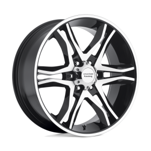 16″ AMERICAN RACING WHEELS MODERN AR893 MAINLINE GLOSS BLACK MACHINED OFF-ROAD RIMS
