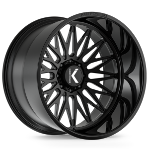24″ KG1 FORGED WHEELS SEISMIC KC059 GLOSS BLACK FINISH RIMS