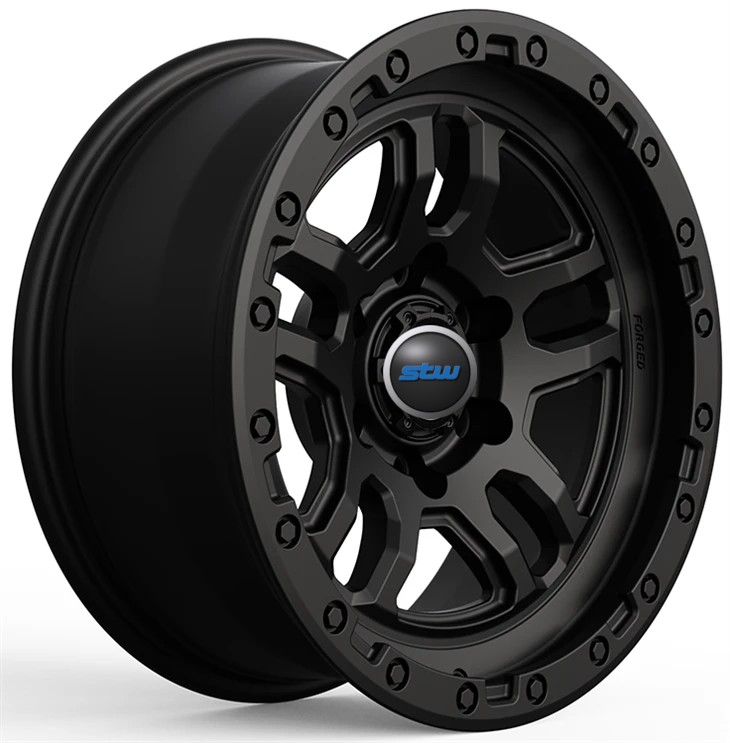 20x8.5 6x114.3 Custom Black Forged Monoblock Rims For NISSAN NAVARA D23