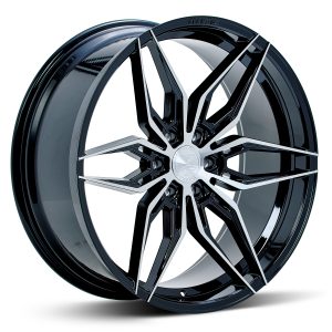 22″ FERRADA WHEELS FT5 BLACK MACHINED FINISH RIMS