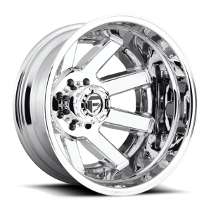 20″ FUEL WHEELS D536 MAVERICK DUALLY 8-LUG CHROME PLATED OFF-ROAD RIMS