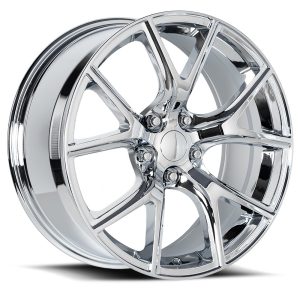 20″ FACTORY REPRODUCTIONS WHEELS FR 75 JEEP TRACKHAWK CHROME REPLICA FINISH RIMS