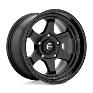 17″ FUEL WHEELS D664 SHOK MATTE BLACK FINISH OFF-ROAD RIMS