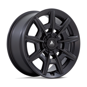 22″ ASANTI BLACK LABEL WHEELS ESQUIRE SATIN BLACK GLOSS BLACK FACE FINISH RIMS