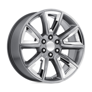 22″ PERFORMANCE REPLICAS WHEELS PR168 HYPER SILVER CHROME ACCENTS RIMS