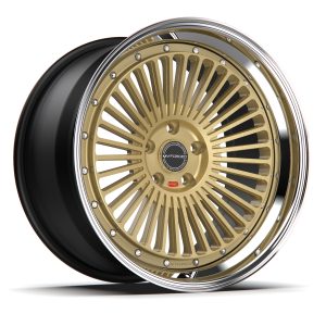 20″ MV FORGED WHEELS HS35 HERITAGE SERIES BRONZE CENTER POLISHED LIP FINISH