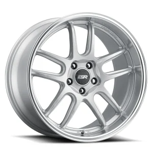 18″ ESR WHEELS AP8 HYPER SILVER MACHINED LIP FINISH RIMS
