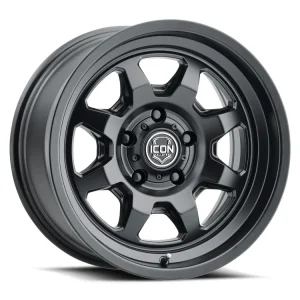 17″ ICON ALLOYS WHEELS NUEVO SATIN BLACK OFF-ROAD RIMS