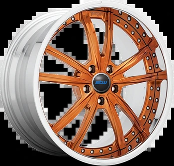 S8 Audi 21x9 5x112 Matt Brown Custom 3 Piece Forged Wheels