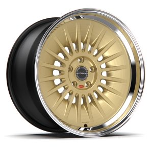 21″ MV FORGED WHEELS HS30 HERITAGE SERIES BRONZE CENTER POLISHED LIP FINISH