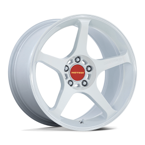 18″ MOTEGI RACING WHEELS MR159 BATTLE V MATSURI WHITE PEARL WITH MACHINED LIP STRIPE FLOW FORMED FINISH RIMS