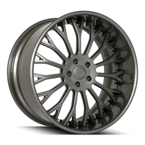 22″ FORGIATO WHEELS NB6 DARK GUNMETAL METALLIC FORGED FINISH RIMS