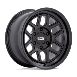 17″ KMC WHEELS KM446 MESA FORGED MONOBLOCK SATIN BLACK FINISH RIMS