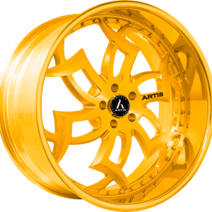 22″ ARTIS FORGED WHEELS MEDUSA-M GOLD FINISH RIMS