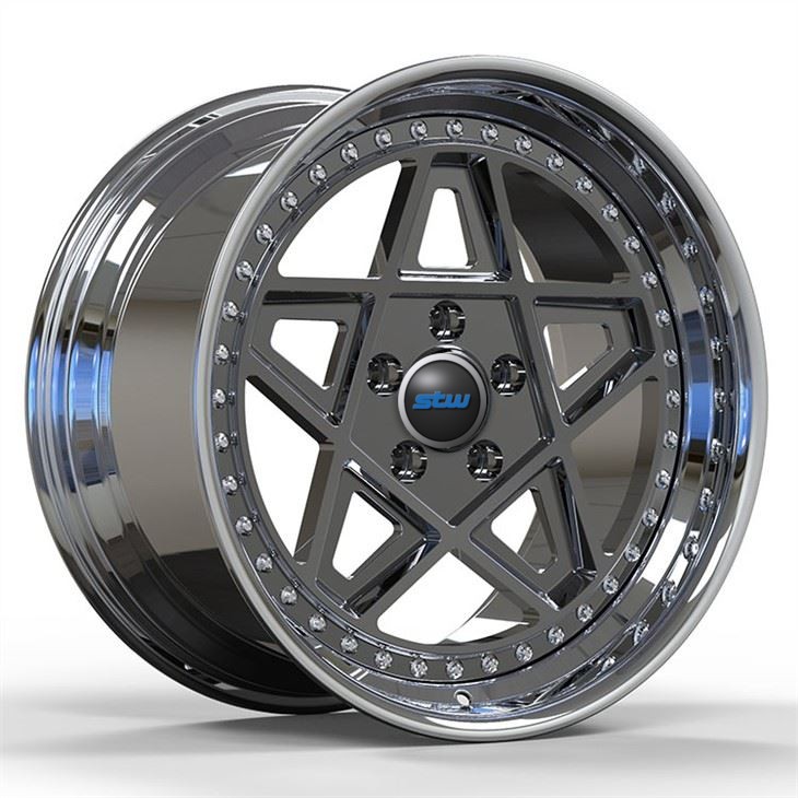Polish Barrel+Grey Disc Custom 2-PC Forged Alloy Rims 5x112 21 Inch Fit To BMW M5 F90 2018