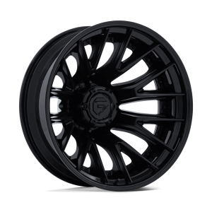 24″ FUEL WHEELS D406 CATALYST DUALLY MATTE BLACK GLOSS BLACK LIP OFF-ROAD FUSION FORGED RIMS