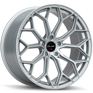 24″ GIANELLE WHEELS MONTE CARLO SILVER MACHINED FINISH RIMS
