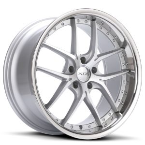 20″ XIX WHEELS X61 SILVER MACHINED CHROME LIP FINISH RIMS