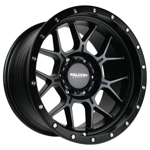 17″ FALCON OFF-ROAD WHEELS TX TITAN MATTE BLACK FLOW FORMED FINISH RIMS