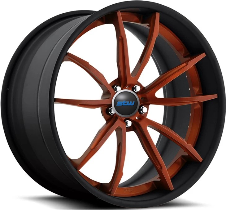 2-PC 18 19 20 21 22Inch For Ferrari Wheels Black Machine Lip PCD 5x112 5 Holes Forged Alloy Custom Rims