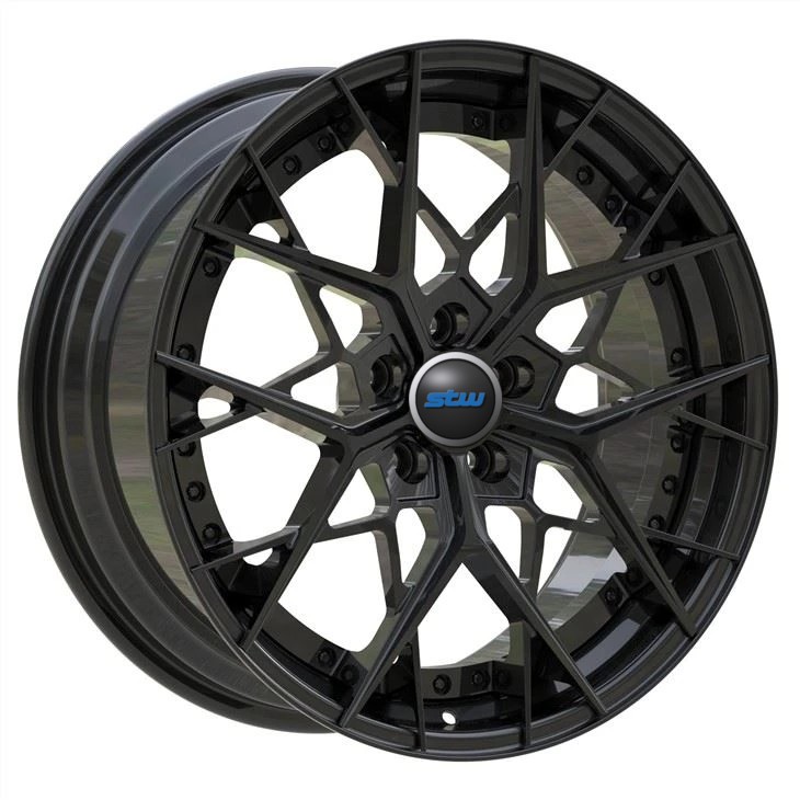 Saatin Black 21 Inch Customized 2-PC Rims Wheels For Audi RS3
