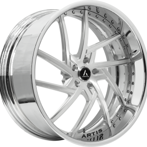 26″ ARTIS FORGED FAIRFAX BRUSHED FACE CHROME LIP FINISH RIMS