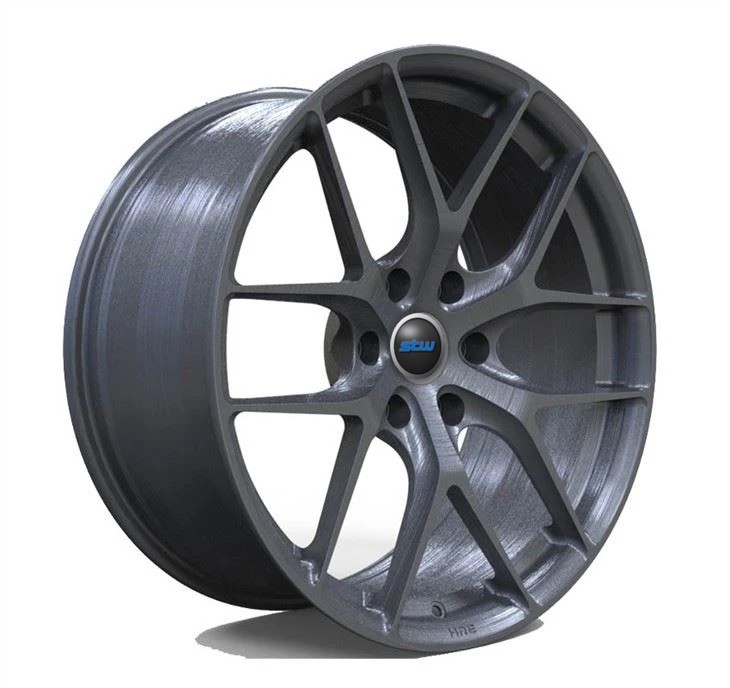 Brushed Black Monoblock Alloy Rims F150 Raptor 1 Piece 20 Inch 20x9 Deep Concave Forged Wheels