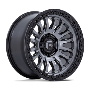 20″ FUEL WHEELS FC857 RINCON SBL MATTE GUNMETAL BLACK LIP OFF-ROAD RIMS