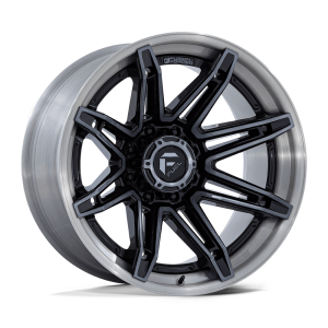 20″ FUEL WHEELS FC401 BRAWL GLOSS BLACK BRUSHED DARK TINTED CLEAR FACE AND LIP OFF-ROAD FUSION FORGED RIMS