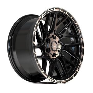 24″ 4PLAY WHEELS 4PS28 BRUSHED BLACK RIMS