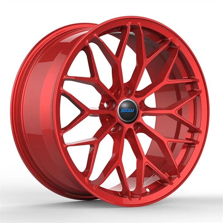 Custom Red 1-PC 6061-T6 Custom Rims 5x112 20 And 21 Inches For Audi RS4