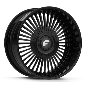 20″ FORGIATO WHEELS TRIMESTRE GLOSS BLACK XL FLOATING CAP FORGED FINISH RIMS