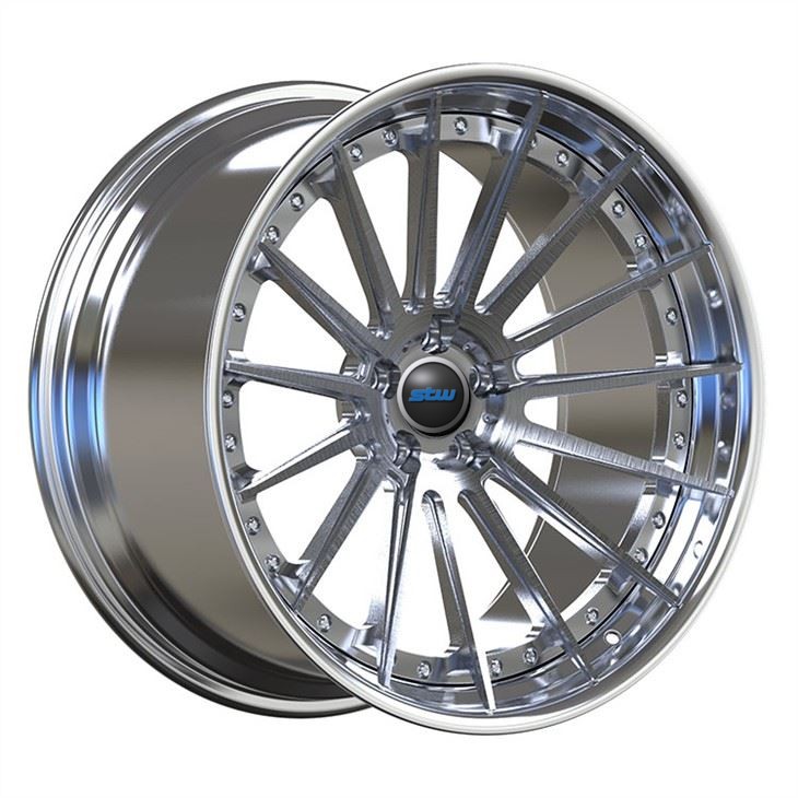 Polish Barrel+Brush Disc Custom 2-PC Forged Alloy Rims 5x114.3 19inch Fit To Subaru WRX STI