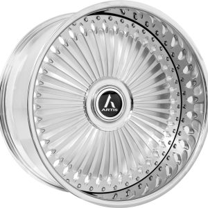 26″ ARTIS FORGED IMPERIAL-XL BRUSHED FACE CHROME LIP FINISH RIMS