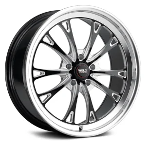 15″ WELD BELMONT DRAG GLOSS BLACK MILLED