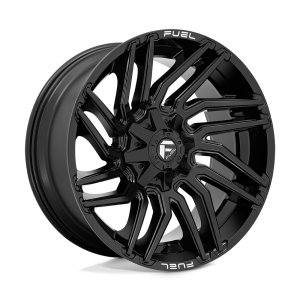 22″ FUEL WHEELS D776 TYPHOON GLOSS BLACK CROSSOVER RIMS