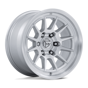 17″ FUEL WHEELS FC902 SPUR GLOSS SILVER WITH MACHINED FACE OFF-ROAD FLOW FORMED RIMS