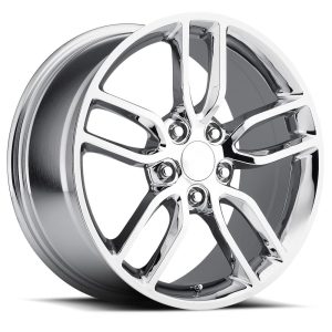 19″ FACTORY REPRODUCTIONS WHEELS FR26 Z51 C7 CORVETTE REPLICA CHROME FINISH RIMS