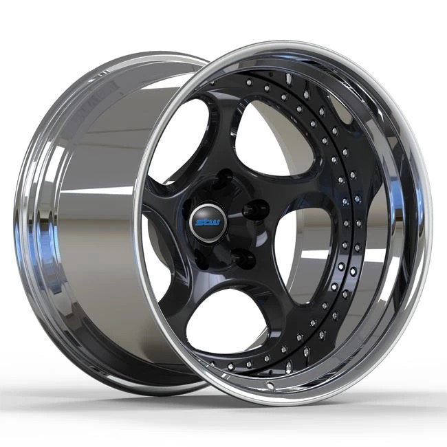Big Lip Polished Wheels Negative Negative Wide 19X12j 2 PC Forged Porsche Gt4 Rims
