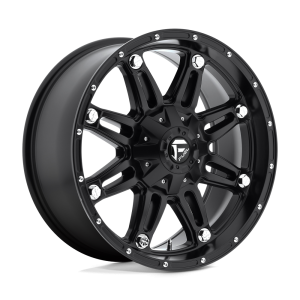 18″ FUEL WHEELS D531 HOSTAGE MATTE BLACK CROSSOVER RIMS