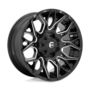 22″ FUEL WHEELS D769 TWITCH GLOSS BLACK MILLED OFF-ROAD RIMS