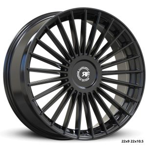 22″ ROAD FORCE WHEELS RF22 GLOSS BLACK FINISH RIMS