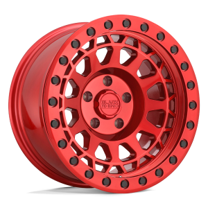 17″ BLACK RHINO WHEELS PRIMM CANDY RED FINISH RIMS