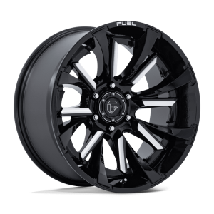 22″ FUEL WHEELS FC895 TANTRUM GLOSS BLACK MILLED OFF-ROAD RIMS