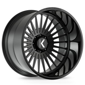22″ KG1 FORGED WHEELS CZAR KC060 GLOSS BLACK FINISH RIMS