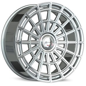 26″ GIANELLE WHEELS TOURBILLION GLOSS SILVER MACHINED FINISH FLOW FORMED RIMS